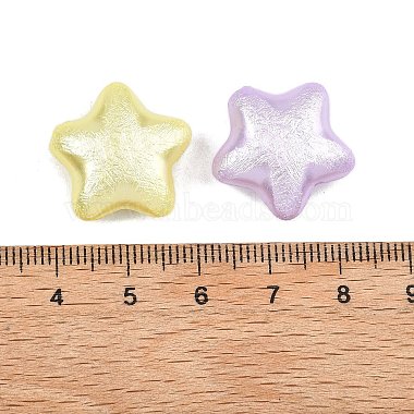 perles textur&eacute;es opaques en ABS imitation perle(MACR-K361-15)-3