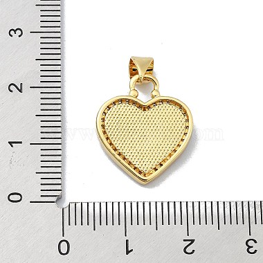 Brass Micro Pave Clear Cubic Zirconia Pendants(KK-A221-19E-G)-3