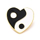 Heart with Yin Yang Pattern Enamel Pin(JEWB-O007-A03)-1