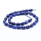 Chapelets de perles en lapis-lazuli naturel(G-P342-08-8x12mm-A)-2