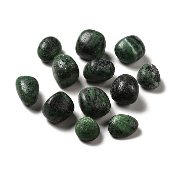 Natural Ruby in Zoisite Beads, Tumbled Stone, Healing Stones for 7 Chakras Balancing, Crystal Therapy, Meditation, Reiki, Vase Filler Gems, No Hole/Undrilled, Nuggets, 17~30x15~27x8~22mm