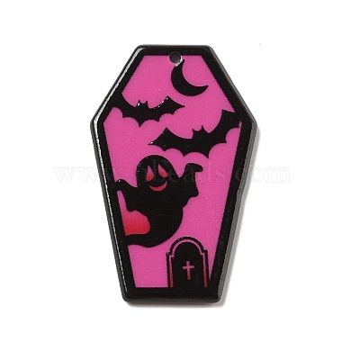 Hot Pink Ghost Acrylic Pendants