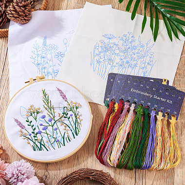 DIY 花柄刺繍初心者キット(DIY-TAC0020-38)-8