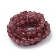 Natural Strawberry Quartz Stretch Beaded Bracelets(BJEW-K213-C12)-2