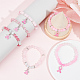 DIY Breast Cancer Awareness Bracelet Making Kit(DIY-SC0021-74)-4
