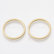 Smooth Surface Alloy Linking Rings, Ring, Matte Gold Color, 35x2mm(PALLOY-S117-044B)