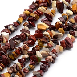 Natural Mookaite Beads Strands, Chip, 5~8mm, Hole: 1mm, about 33 inches(84cm)(G-P332-38)