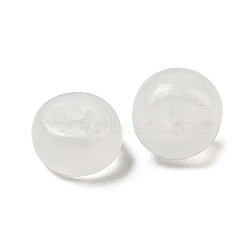 Opaque Acrylic Bead, Rondelle, White, 8x5mm, Hole: 1.6mm(OACR-H037-03Q)