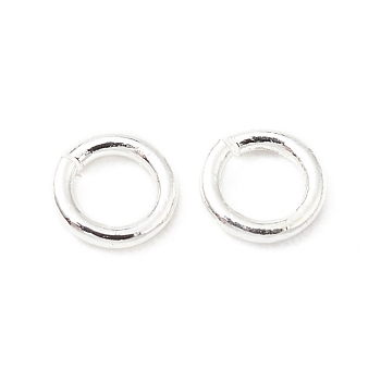 Brass Jump Rings, Open Jump Rings, Long-Lasting Plated, Cadmium Free & Lead Free, Round Ring, Silver, 3x0.5mm, 24 Gauge, Inner Diameter: 2mm