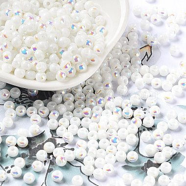 White Glass Beads