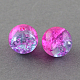 Chapelets de perles en verre craquelé peints à la bombe(X-CCG-Q002-4mm-09)-1