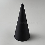 Plastic Cone Molds, for Ceramic Making Tools, Black, 222x100mm(AJEW-WH0871-30B-01)