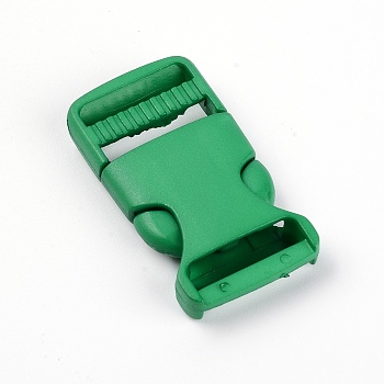 Nylon Side Release Buckles, Survival Bracelet Clasps, Lime Green, 57x30x9.5mm, Hole: 5x25mm