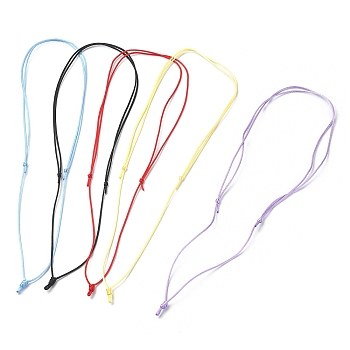 Adjustable Braided Nylon Cord Necklace Making, Mixed Color, 21-7/8~22-1/4 inch(55.6~56.4cm)