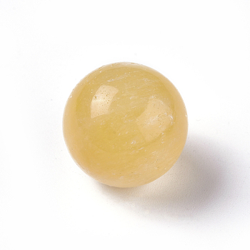 Natural Topaz Jade Beads, Gemstone Sphere, Round, No Hole/Undrilled, 22mm