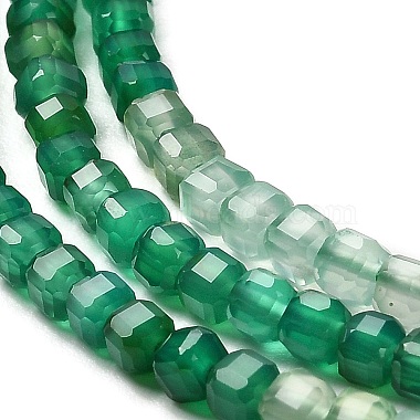 natürliche grüne Onyx Achat Perlen Stränge(G-Q002-C02-01)-4