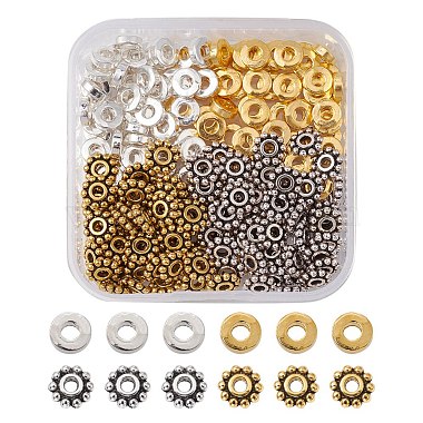 Mixed Color Mixed Shapes Alloy Spacer Beads