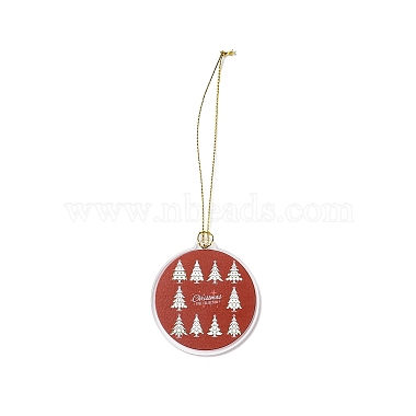 Décoration pendentif en acrylique sur le thème de Noël(HJEW-G021-01F)-2
