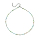 Faceted Rondelle Glass Beaded Necklace for Women(NJEW-M208-01C)-3