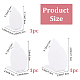 3Pcs 3 Sizes Opaque Acrylic Slant Back Necklace Display Stands(NDIS-WH0012-13)-2