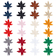 pandahall элита 48шт. 12 цвета кленовый лист компьютеризированная ткань для вышивки утюгом/пришивка заплаток(DIY-PH0009-38)-1