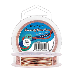 Craft Copper Wire, Raw(Unplated), 0.6mm, 22 Gauge(CWIR-BC0001-0.6mm-RG)