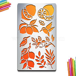 Retro Stainless Steel Metal Cutting Dies Stencils, for DIY Scrapbooking/Photo Album, Decorative Embossing DIY Paper Card, Matte Stainless Steel Color, Lemon Pattern, 177x101x0.5mm(DIY-WH0242-278)