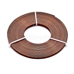 Aluminum Wire, Flat, Sienna, 3x1mm, about 5m/roll(AW-L001-B-01)