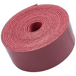 Imitation Leather Ribbon, Imitation Leather Straps, for Bags, Jewelry Making, DIY Crafting, FireBrick, 1"(25mm), 2m/roll(DIY-WH0189-93B-04)