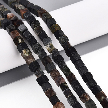 Natural Biotite Beads Strands, Cube, 4~4.5x4~4.5x4~4.5mm, Hole: 0.8~0.9mm, about 85~88pcs/strand, 14.76~15.35''(37.5~39cm)