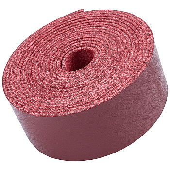 Imitation Leather Ribbon, Imitation Leather Straps, for Bags, Jewelry Making, DIY Crafting, FireBrick, 1"(25mm), 2m/roll