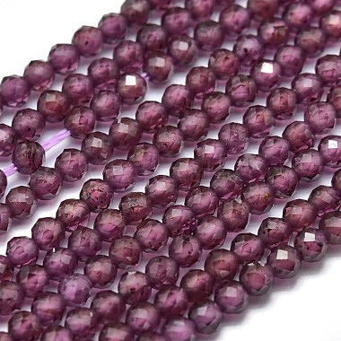 Chapelets de perles de grenat naturel(G-O186-D01)-2