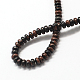 Rondelle Natural Mahogany Obsidian Bead Strands(G-Q446-02)-2