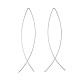 минималистские серьги из латуни(EJEW-TA0010-01S)-1