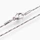 Non-Tarnish 304 Stainless Steel Snake Chain Necklaces(NJEW-G313-20P)-2