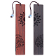 PandaHall Elite 2Pcs 2 Colors Sandalwood Carving Bookmark(AJEW-PH0003-36)-1