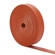 4M Flat Imitation Leather Cord, for Bag Strap Making, Sienna, 18x1.8mm, about 4.37 Yards(4m)/Roll(LC-WH0011-03A-02)