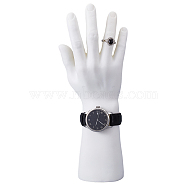 PVC Male Mannequin Right Hand Jewelry Bracelet Watch Ring Display Stands, Dummy Model Jewelry Rack, White, 6.5x7.7x29cm(ODIS-WH0329-23A)