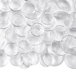 150Pcs 3 Styles Transparent Glass Cabochons, Clear Dome Cabochon for Cameo Photo Pendant Jewelry Making, Clear, 19.5~30x5.5~7mm, 50pcs/style(GGLA-SZ0001-43)
