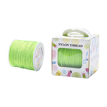 Nylon Thread, Lime, 0.8mm, about 98.43yards/roll(90m/roll)