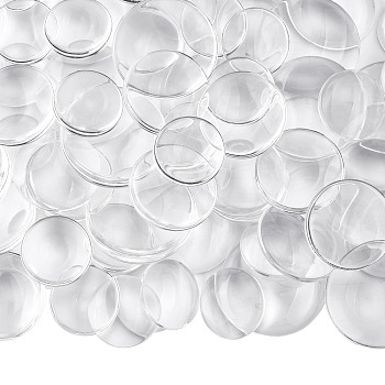 150Pcs 3 Styles Transparent Glass Cabochons, Clear Dome Cabochon for Cameo Photo Pendant Jewelry Making, Clear, 19.5~30x5.5~7mm, 50pcs/style