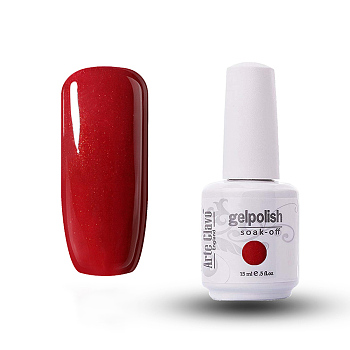 15ml Special Nail Gel, for Nail Art Stamping Print, Varnish Manicure Starter Kit, Dark Red, Bottle: 34x80mm