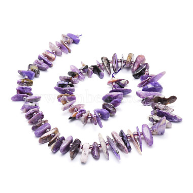 Natural Charoite Beads Strands(G-E569-O03)-2