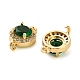 Brass Pave Cubic Zirconia Connector Charms(KK-D093-09G-04)-2