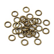 Alloy Jump Rings, Round Ring, Antique Bronze, 6x1mm, 18 Gauge, Inner Diameter: 3.8mm(KK-WH0052-05A-AB)