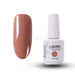 15ml Special Nail Gel, for Nail Art Stamping Print, Varnish Manicure Starter Kit, IndianRed, Bottle: 34x80mm(MRMJ-P006-A042)
