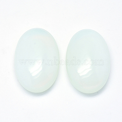 Opalite Oval Palm Stone, Reiki Healing Pocket Stone for Anxiety Stress Relief Therapy, 60~60.5x40~40.5x20~20.5mm(DJEW-F005-08F)
