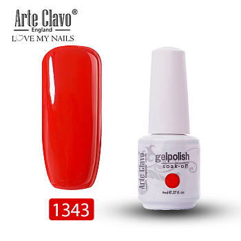 8ml Special Nail Gel, for Nail Art Stamping Print, Varnish Manicure Starter Kit, Red, Bottle: 25x66mm