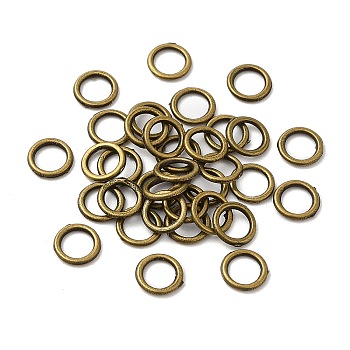 Alloy Jump Rings, Round Ring, Antique Bronze, 6x1mm, 18 Gauge, Inner Diameter: 3.8mm