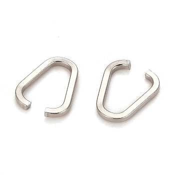 201 Stainless Steel Quick Link Connectors, Stainless Steel Color, 9.5x1mm